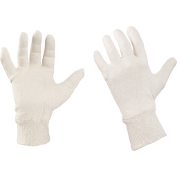 Sous gants en coton blanc taille unique