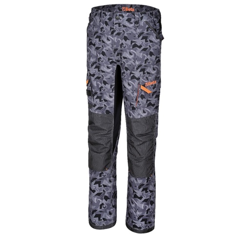 Pantalon de travail multipoches robuste, confortable et pratique avec un design camouflage exclusif