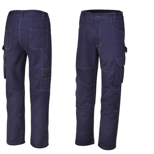 Pantalon de travail en T/C twill, 245 g/m2, bleu