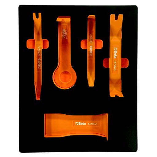 Module spatules en nylon extraction clips 5 outils
