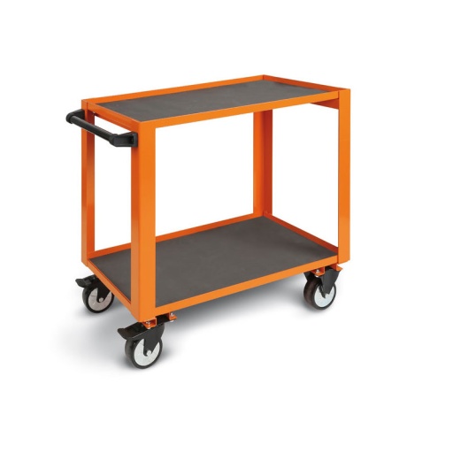 Chariot d'atelier charges lourdes orange cp51