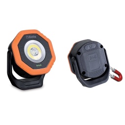 Spot de poche articulé à LED, orientable, à double faisceau lumineux, rechargeable avec chargeur sans fil
Caractéristiques :
​- Double émission lumineuse :
lumière principale: LED COB, 3 intensités lumineuses : 160 - 400 - 800 lumens
lumière en tête (spot) : LED SMD, 250 lumens
​- Angle d'éclairage : lumière principale : 160°
lumière spot : 18°
- Batterie rechargeable Li-ion 3.7V 2600mAh
- 2 modes de charge : base sans fil 1839BRW
alimentateur avec connexion USB-C
​​- Temps de charge : 4.5 h avec base de recharge sans fil
4 h avec alimentateur
- Autonomie : lumière principale : 3-9h
lumière spot: 4.5 h
- Indicateur de charge de la batterie à 3 LEDs
- Orientable à 210°
- Corps en caoutchouc antiglisse
- Base magnétique
- 1 aimant sur base
- IP65
- IK07
- Câble USB-C inclus