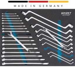 Module 27 clés de serrage série 600N-630 Hazet
- Composition :
Clé mixte : 6-7-8-9-10-11-12-13-14-15-16-17-18-19-21-22-24mm
Contre coudée :
6x7-8x9-10x11-12x13-14x15-16x17-18x19-21x22-24x27-30x32mm
Made In Germany
Sortie : Profil à 12 pans extérieurs, Profil Traction à 12 pans extérieurs
Dimensions / longueur : 519 mm x 392 mm