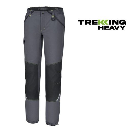 Pantalon "work trekking" en tissu stretch, idéal pour qui souhaite un vêtement pratique, léger et confortable