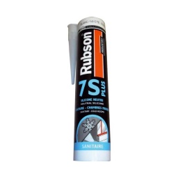 Mastic silicone blanc
spécial sanitaires. chambres froides