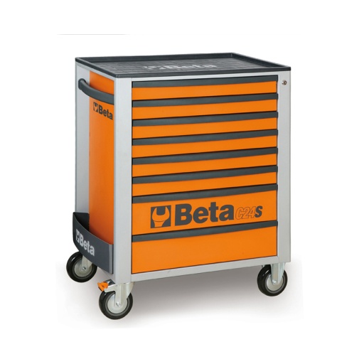 Servante d'atelier 8 tiroirs 800kg beta orange