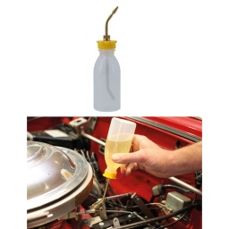 Huileur en plastique souple avec buse coudée réglable pour atteindre les points de lubrification difficiles d'accès, ou pour permettre son utilisation à l'envers. Le bouchon de la buse peut également être ajusté pour modifier la vitesse de distribution du fluide et être fermé pour éviter les fuites lorsque le huileur n'est pas utilisé.
Burette d'huile dotée d'une buse réglable pour ajuster la portée et le débit.
Capacité de 250 ml.
La buse peut être fermée lorsque le huileur n'est pas utilisé, pour éviter les fuites.
Burette en plastique PE-HD, convenant à l'huile moteur, au diesel et aux lubrifiants.
D'autres tailles sont disponibles, veuillez consulter les références 8532 (250 ml) et 8533 (500 ml).