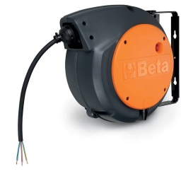 Enrouleur de câble automatique, avec câble 3Gx1.5 mm²
Câble 3Gx1,5 mm²
avec interrupteur de protection thermique
longueur du câble hors tambour: 1 m (sauf pour 1844 30-H05, 2 m)
fourni sans câble entrant
le mécanisme de rack peut être désactivé pour garder le câble tiré
puissance max. (enroulée): 1500W (230V-20 °C)
puissance max. (déroulé): 2500W (230V-20 °C)
fourni avec un support pivotant à 180 ° et un support de connexion rapide supplémentaire