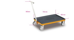 Caractéristiques principales :
Socle en ABS permettant de poser les coffres C22S, C23S, C23SC, C23ST
Poignée démontable pouvant être rangée sous le châssis.
4 roues , Ø 100 mm: 2 fixes et 2 mobiles (dont une équipée d'un frein).
Capacité de charge maximale : 250 kg.