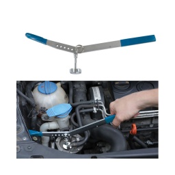 Levier pour filtre diesel vag
convient pour moteur vag 2.0 tdi equipe d'un filtre diesel en papier ufi.
gain de temps et d'argent
assure une pose correcte du dessus du filtre.
le levier de laser tool réf 6416 permet au technicien de faire effet de levier de facon égal sur le dessus du filtre permettant au technicien de maintenir le dessus du filtre a l'envers d'une main et permettre avec son autre main de reposer toutes les fixations.
il a ete decouvert que le type de cage de filtre ufi est en particulier facilement reassemble avec un desalignement. cela cree une fuite d'air dans le système qui à deux consequences :
1. du diesel peut s'echapper et fuir durant la conduite.
2. l'air penetre le systeme. ce qui endomm ge le bon fonctionnement du moteur.
ce desalignement est du au filtre interne qui repose sur un ressort et rend la pose du dessus du filtre difficile. le levier de laser tool réf 6416 permet au technicien de faire effet de levier de facon égal sur le dessus du filtre permettant au technicien de maintenir le dessus du filtre a l'envers d'une main et permettre avec son autre main de reposer toutes les fixations.