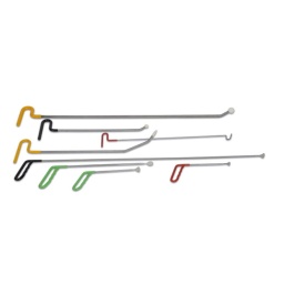 Kit de 8 ventouses de débosselage de carrosserie
Le kit comprend :
- levier à rotule ronde Ø 31 mm longueur 110 cm
- levier avec pointe longueur 62 cm
- levier avec pointe en queue de baleine longueur 112 cm
- levier avec pointe de crochet longueur 27 cm
- levier à tête plate ronde longueur 50 cm
- levier à rotule ronde Ø 19 mm longueur 52 cm
- levier avec tête en queue de baleine longueur 27 cm
- levier avec tête en queue de baleine arrondie longueur 28 cm
- sac en tissu avec poignées