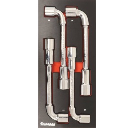 Composition : 4 outils
-4 clés à pipe (21 a 24mm  – ref.12232/34/36/38