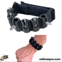 Jeu de 6 inserts en bracelet de tissu avec crochet magnétique
S’adapte à toutes les situations
Porte-embouts magnétique
Permet de changer l’embout d’une seule main