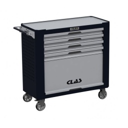 Servante "Made in France" spécialement conçue pour les garagistes les plus exigeants.
Large et robuste, elle offre une surface de plan de travail supérieure et une charge admissible totale de 900kg.
Perforée des 2 côtés, la servante est accessoirisable à souhait (poubelle d'atelier, dévidoir essuie mains...)
Sa serrure latérale positionnée sous la poignée protège la clé lors de manipulations.
Caractéristiques :
- dimensions : L.989xl.450xH.983mm (hauteur sans roues 831mm)
- ouverture des tiroirs à 100%
- 4 tiroirs H.75mm int.774x400mm
- 1 caisson H.386mm
- plateau aluminium
- glissières équipées de roulements à billes
- poignées tiroirs en ABS
- serrure latérale
- fermeture à clé (2 clés fournies)
- roues sur roulement étanche
- 2 roues fixes Ø125mm
- 2 roues pivotantes Ø125mm dont 1 avec double frein (rotation + pivot)
- charge admissible par tiroir : 45kg
- charge admissible sur plateau : 580kg
- poids : 65kg
Livrée avec plateau compartimenté en ABS, résistant aux hydrocarbures.
Couleur personnalisable (nous consulter).
Fabriquée en France