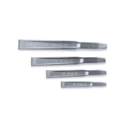 4 burins nervurés
Contenu de l'étui :
- Burin nervuré L = 150 mm
- Burin nervuré L = 200 mm
- Burin nervuré L = 250 mm
- Burin nervuré L = 300 mm