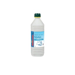 Bidon 1 litre de solution hydroalcoolique
Traitement hygiénique par friction des mains à peau saine.
Désinfecte en une opération