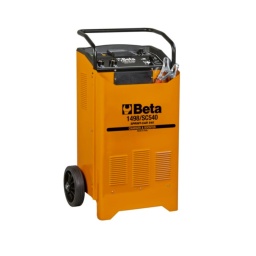 Chargeur / démarreur de batterie 12/24 V sur roues
Les chargeurs de batterie et les démarreurs professionnels sur roues de BETA possèdent une poignée ergonomique et des roues robustes assurant une puissance élevée portable.
Equipé de sélecteurs de courant de charge lente/rapide, d'un ampèremètre intégré, de protections thermostatiques et de fusibles internes permettant d'avoir une sécurité maximale contre les courts-circuits et les inversions de polarité.
La fiabilité que vous recherchez, la simplicité dont vous rêvez.
Données techniques :
Alimentation (monophasée) : 230 V - 50/60 Hz
Puissance : 1440 W
Tension : 12/24 V
Courant maximal : 60 A
Courant de charge : 40 A
Courant max de suralimentation : 480 Acc
Courant de démarrage : 330 A
Capacité de charge : 525 Ah 15h
Positions de charge : 6 + boost