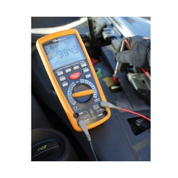 Multimètre/m2gohmètre pour test isolation à haute tension. lecture a valeur efficace true rms
indispensable pour le contrôle de l'isolation électrique sur les éléments sous tension
indique pour les véhicules hybrides et électriques
plage de mesure précision de base
tension ca/cc : 50 mm - 1000 v ?0.06 % - ?0.1 % rdg
courant ca/cc : 0.01 ?a - 10a ?0.5 % - ?1 % rdg
résistance : 0.01ohm - 50mohmm ?0.2 % - ?2 % rdg
meg ohm : 0.01 - 5000mm ?4 % rdg. max current 1ma
capacite : 5nf - 10mm ?1.5 % - ?3 % rdg
frequence : 50 hz - 100 mhz ?0.02 % - ?0.1 % rdg
temperature :-50 °c - +1350 °c ?0.5 % rdg
test diodes : 3 vcc
test continuite :<30 ohm