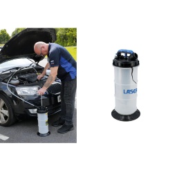 Extracteur de fluides sous vide à commande manuelle, capacité 6 litres. Il peut être utilisé pour l'extraction de tous les types d'huiles de lubrification des voitures, motos, moteurs marins et moteurs fixes, ainsi que pour la purge des freins.
Il convient également pour les fluides non corrosifs à faible viscosité tels que l'eau, et pour de nombreuses autres applications, y compris la vidange des citernes, des aquariums, des éviers, etc.
Convient pour l'huile moteur, l'ATF, le liquide de refroidissement, le liquide de frein, l'eau et d'autres fluides à faible viscosité.
Capacité : 6 L. Dimensions : 480 mm x 220 mm x 220 mm.
Utilise une pompe à vide à commande manuelle pour l'extraction des fluides.
Fourni avec un tuyau/adaptateur principal de 10 mm de diamètre x 1 m, et trois tuyaux supplémentaires (de 5, 6 et 8 mm de diamètre) qui sont utilisés avec le tuyau/adaptateur principal.
Un extracteur de fluide manuel d'une capacité de 10 litres est également disponible, voir la référence Laser 9021.