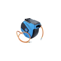 Tuyau d'air comprimé d'atelier de 15 m, rétractable, avec un diamètre interne de 10 mm et équipé de raccords BSP de 1/4", dans un boîtier à montage mural.
Il est doté d'une fonction d'arrêt automatique qui permet l'extension et l'arrêt du tuyau à n'importe quelle longueur, ainsi que d'une fonction de rétractation automatique qui ramène le tuyau en douceur et soigneusement dans le boîtier.
Le tuyau à haute visibilité est en PVC/caoutchouc et ne contient pas de silicone, ce qui le rend idéal pour une utilisation dans un atelier de carrosserie.
Enrouleur mural de tuyau d'air comprimé rétractable.
Dimensions : Diamètre interne 10 mm x 15 m.
Équipé de raccords BSP de 1/4".
Pression de service : 150 psi. Pression d'éclatement : 450 psi.
Caractéristiques : Tuyaux en PVC et en caoutchouc sans silicone. Arrêt et rétraction automatiques, avec système de guidage du tuyau. Support pivotant pour montage mural et fixations. Certifié CE.