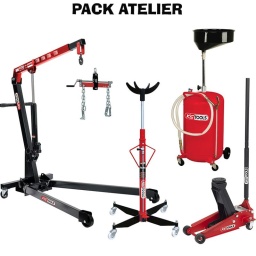 Kit équipement d'atelier KS tools
Composition :
Grue d'atelier 1T ref 160.0015 capacité 250kg bout de flèche
Récupérateur 65L d'huile 160.0001
Vérin de fosse 500kg conforme norme 2006/42/EC
Cric 161.0366 capacité 3 t parfait pour utilitaire et 4X4
Equilibreur de charge 680kg