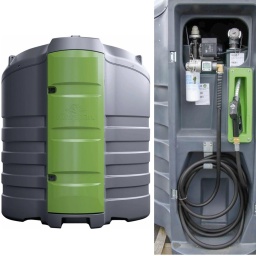Cuve de stockage gasoil PEHD 2500L DP avec armoire intégrée pour station à gasoil 230V 79 l/min et pistolet automatique/Compteur/filtre
Cuve fioul/GNR double paroi.
Armoire de distribution.
Pompe PIUSI 79 l/min-230V.
Tuyau de refoulement 8m.
Pistolet à arrêt automatique.
Volucompteur digital K24.
Filtre à eau et impuretés 30 microns.
Jauge WATCHMAN Sonic Plus Advance.
Système anti-débordement Spillstop.
Raccord de remplissage Guillemin.
Ligne d'aspiration en fond de cuve.
Pour livraison : Prévoir un engin de déchargement (tracteur à fourches, engin de manutention de type chariot élévateur ou télescopique).
Largeur 1770mm
Hauteur 2000mm
Capacité 2500L
Débit 79 l/min
Tension 230V
Type de pompe PIUSI
Armoire intégrée
Usage intérieur et extérieur
Nombre de paroi 2
Utilisation fioul, gasoil, GNR
Pistolet auto A60
Dimensions
2090x1770x2000mm
Longueur
2090mm
Longueur tuyau refoulement
8m
Poids article
190KG