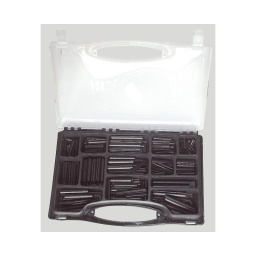 Assortiment de 324 goupilles mecanindus ? de 1.5 a 10 mm
dimm qte
4x16 10pcs
4x25 10pcs
4x40 10pcs
2.5x16 10pcs
2.5x25 10pcs
2.5x30 10pcs
8x20 10pcs
8x40 10pcs
8x50 10pcs
10x20 5pcs
10x40 5pcs
10x50 5pcs
1.5x5 10pcs
1.5x8 10pcs
5x25 5pcs
dimm qte
6x16 10pcs
6x30 10pcs
6x45 10pcs
3x16 15pcs
3x25 15pcs
3x30 15pcs
2x6 10pcs
2x12 10pcs
2x25 10pcs
5.5x30 10pcs
5.5x45 10pcs
5.5x16 10pcs
1.5x20 10pcs
5x16 15pcs
5x30 15pcs