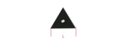 Lame triangulaire de rechange
