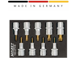 Mini module 9 douilles 1/2 TORX-TIN
- 172x114mm
Douilles 1/2 : T20-T25-T27-T30-T40-T45-T50-T55-T60