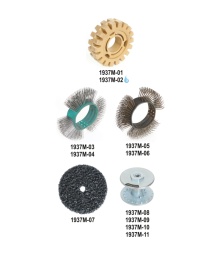 1937 M-07-6 discs made of abras. fabric