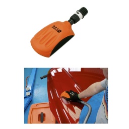 Bloc de ponçage manuel, conçu pour être utilisé avec des disques de ponçage auto-agrippants de 150 mm avec trous d'extraction de poussière.
Design ergonomique, avec un corps en mousse, pour le confort et la facilité d'utilisation.
Une sortie de poussière et un adaptateur permettent de raccorder le bloc à un tuyau d'aspiration pour un ponçage sans poussière.
Bloc de ponçage, incorporant un connecteur de flexible pour un travail sans poussière.
Conçu pour être utilisé avec des disques de ponçage auto-agrippants standard de 150 mm.
Profil ergonomique pour faciliter l'utilisation, avec des côtés à angle droit et une base rigide perforée.
Sortie de poussière : 20/28 mm de diamètre. Convient pour une utilisation avec un système d'extraction de poussière, tel que les références 92697 et 92701.
À utiliser avec les patins de ponçage Connect, voir les références 32223 (P40), 32224 (P60), 32225 (P80), 32226 (P100), 32227 (P120), 32228 (P180) et 32229 (P320).