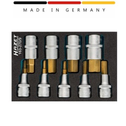 Mini module 9 douilles mâles 6 pans TIN
Garniture en mousse souple bimatière « Safety-Insert-System ». Garniture également appropriée aux servantes d'atelier HAZET Assistent
Surface : revêtue TIN
Made In Germany
Entraînement : Carré creux 12,5 mm (1/2 pouce)
Sortie : Profil à 6 pans intérieurs
Taille: ∙ 5 – 19
Dimensions / longueur : 172 mm x 114 mm
-Composition : 5-6-7-8-10-12-14-17-19mm