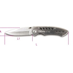 Couteau a cran d'arret inox
- avec clip ceinture. etui tissu
- a cran d'arret
- qualité premium beta depuis 1939