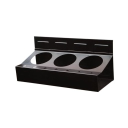 Ce support pour 3 aérosols et 7 tournevis est concu pour se fixer sur les servantes d'ateliers. ponts elevateurs ou toutes surfaces métalliques afin de creer de nouveaux espaces de rangement.
de puissants aimants assurent une fixation robuste.
- 110x300x126mm - capacité de charge : 1.2kg
