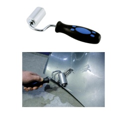 Rouleau manuel en aluminium, mesurant 46 mm de large et 30 mm de diamètre, conçu pour lisser le plastique fondu pendant le processus de soudage/réparation.
Idéal pour une utilisation avec des outils de soudage plastique à l'azote ou à l'air comprimé.
Rouleau presseur en métal, avec poignée en plastique, pour la finition de la réparation des plastiques.
Dimensions du rouleau : 46 mm (largeur) x 30 mm (diamètre).
Longueur totale : 184 mm.
Rouleau en aluminium, avec poignée à prise confortable en PP+TPR.
Un grattoir pour le nettoyage de pièces en plastique est également disponible, voir la Référence n° 92668.