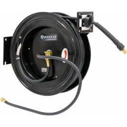 Enrouleur automatique métallique de tuyau d'air 20m+1m 20 bar 10x15mm Raccord 3/8