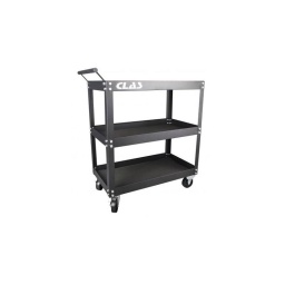 Caractéristiques :
- Dimensions : 766x415x840mm
- Dimensions plateaux : 760x410x60mm
- 2 roues fixes Ø100mm
- 2 roues pivotantes Ø100mm avec freins
- Protection plateaux avec mousse EVA 2.5mm
- Charge admissible par plateau : 90kg
- Charge totale admissible : 270kg
- Poids : 15kg