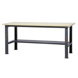 Etabli simple d'une longueur de 2,1m avec plan de travail en bois
Principales caractéristiques :
- Plan de travail (2100 x 750 mm), en bois contreplaqué stratifié d'une épaisseur de 38 mm
- Structure en acier avec 4 pieds
- Prédisposition pour l'installation d'un étau (1599F/150 ou 1599GI/150, vendus séparément)
- Demi-étagère inférieure de rangement, 1788x335 mm ; épaisseur : 40 mm
- Prévu pour la fixation au sol
- Capacité de charge statique : 800 kg uniformément répartis
Les accessoires suivants pouvant y être associés :
- Panneau latéral perforé C58PFL
- Bord antichute, 2100 mm, C58BAC 2,1
- 70 kg
2.100x750x904 mm