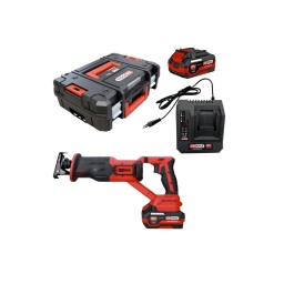 Coffret scie sabre sur batterie 18V, 2 batteries et chargeur
Pour de la coupe plate ou tubulaire multi-matériaux sur du bois, du plastique, du métal ou de l'aluminium
Moteur brushless (sans charbon) puissant et économe en énergie
Gâchette progressive permettant un ajustement optimal de la vitesse
Patin pivotant ajustable pour plus de stabilité et de contrôle pendant la coupe
Butée de profondeur réglable sur 4 crans de 50 à 90 mm
Changement rapide et facile de la lame
Interrupteur de sécurité pour éviter tout démarrage accidentel
Compacte et confortable à utiliser grâce à sa poignée ergonomique en caoutchouc et ses vibrations réduites
Légère pour une fatigue musculaire limitée et une utilisation facilitée à 1 main
Livrée avec une lame pour le bois 150x19x1,25 mm 6 TPI et une lame métal 150x19x0,9 mm 24 TPI
Livrée dans son coffret avec 2 batteries 4 Ah et 1 chargeur simple
Batterie commune à toute la gamme d'outillage électroportatif KS Tools 515.47XX, y compris enceinte de chantier 100172F et projecteurs 150.4358F et 150.4470F
Indicateur LED du niveau de charge sur les batteries
Batteries avec coque en nylon retardateur de flamme
Plus d’information
Alimentation : 2 x lithium-ion 18V 4Ah
Capacité de coupe : 150 mm (bois) - 10 mm (aluminium) - 10 mm (acier)
Course en mm : 26 mm
Dimensions : L.380 x l.80 x H.160 mm
Puissance en Watt : 600 Watt
Nombre de coups : 3000 coups/min
Tension d'alimentation : 18 V
Type de lame : standard à queue 1/2''
Poids : 5,43 kg