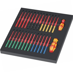 837 i RA 1x 9x115
817 VDE 1x 9x98
Kraftform Kompakt VDE 62 iS 1x PH 1x157; 1x PH 2x157
Kraftform Kompakt VDE 65 iS 1x PZ 1x157; 1x PZ 2x157
Kraftform Kompakt VDE 62 iS PH/S 1x # 1x157; 1x # 2x157
Kraftform Kompakt VDE 65 iS PZ/S 1x # 1x157; 1x # 2x157
Kraftform Kompakt VDE 67 i 1x TX 8x157; 1x TX 9x157; 1x TX 10x157;1x TX 27x157; 1x TX 30x157
Kraftform Kompakt VDE 67 iS 1x TX 15x157; 1x TX 20x157; 1x TX 25x157
Kraftform Kompakt VDE 64 i 1x 2,5x157; 1x 3,0x157; 1x 4,0x157; 1x 5,0x157; 1x 6,0x157
Kraftform Kompakt VDE 60 iS 1x 0,6x3,5x157; 1x 0,8x4,0x157; 1x 1,0x5,5x157
Kraftform Kompakt VDE 60 i 1x 0,4x2,5x157; 1x 1,2x6,5x157
9851 344x392mm