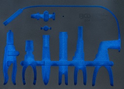 Insert en mousse robuste de très bonne qualitéConvient pour jeu de pinces pour colliers art. 504