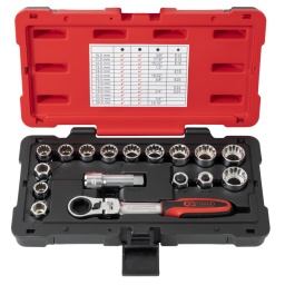 Coffret bi-matière avec coins renforcés
Gamme ULTIMATE composée d'outils robustes, esthétiques et astucieux
Finition chromée satinée
Entraînement 19 mm