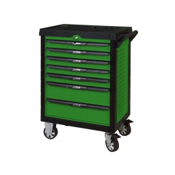 Servante d'atelier 9 tiroirs 519 outils
( 22 modules pour 9 tiroirs)
- construction a pans coupes renforcant la structure du bati
- 2 roues fixes grand diamètre
- 2 roues pivotantes avec système de freinage total
- plan de travail anti-derapant + rangement
- tiroirs sur glissieres à billes extra-resistant (45 kg par tiroir)
- tiroirs à ouverture totale + système one by one
- blocage des tiroirs en position fermee. système d'arret a tiroirs
- fermeture totale et simultanee
- poignée tubulaire de manutention
- finition "pearl"
- plateau de rangement en mousse preformee
- panneau perfore pour accessoires
pour decouvrir la composition de cette servante. consultez la fiche technique