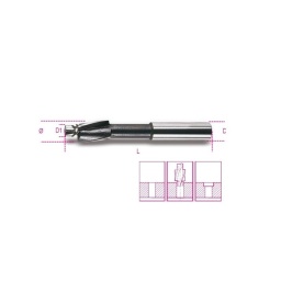 Fraise à noyer pour têtes de vis cylindriques avec guide de centrage en acier HSS M10
- 10,5x18mm