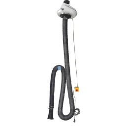 Ce groupe d'aspiration monophasé avec flexible suspendu est conçu pour l'extraction directe des gaz d'échappement émis par les pots d'échappement des véhicules (voitures, camionnettes, camions, motos) dans les garages et ateliers. Cet extracteur est un équipement pratique d’utilisation et facile à mettre en place à l'aide de son tuyau et son entonnoir / buse en caoutchouc avec prise CO. Son corps peut-être est fixé sur un mur ou sur une structure métallique et vous devez raccorder sa sortie pour rejeter les gaz aspirés à l’extérieur du local (rigide ou souple). Ventilateur en fonte d'aluminium pour durée de vie accrue.
Caractéristiques :
Puissance moteur : 750W.
Tension - Fréquence : 230V - 50Hz (4.6A).
Indice de protection : IP44.
Niveau sonore 68dB.
Bouton d'arrêt d'urgence type coup de poing.
Longueur du câble d'alimentation : 5m de câble avant et après le bouton.
Longueur du tuyau d'aspiration : 5M caoutchouc anti-écrasement D. 100mm (résistance 200°C).
Aspiration : +/- 500-680m3/h.
Refoulement (sortie) : ø160mm.
Articles optionnels : SA 3228 GAINE D'EXPULSION Ø160mm L.3m, SA 3230 MANCHON TOLE POUR GAINE D'EXPULSION Ø160mm, SA 3223 METRE TUYAU HAUTE TEMPERATURE 500°C GAZ ECHAP. Ø100mm.
SAV et consommables : SA 0420 MOTEUR ASPIRATEUR GAZ ECHAPPEMENT 220V 0,75KW 4,6A, SA 0439 BOUTON D'ARRET D'URGENCE TYPE COUP DE POING, SA 3217 METRE TUYAU ANTI-ECRASEMENT 200°C GAZ ECHAP. Ø100mm, SA 3217-1 METRE TUYAU ANTI-ECRASEMENT 200°C GAZ ECHAP. Ø100mm >1M, SA 3217-2 METRE TUYAU ANTI-ECRASEMENT 200°C GAZ ECHAP. Ø100mm >2M, SA 3217-3 METRE TUYAU ANTI-ECRASEMENT 200°C GAZ ECHAP. Ø100mm >3M, SA 3217-4 METRE TUYAU ANTI-ECRASEMENT 200°C GAZ ECHAP. Ø100mm >4M, SA 3222 EMBOUT ECHAPPEMENT Ø100mm, SA 3227 COLLIER SERRAGE METALLIQUE Ø150-160mm, SA 3233 EMBOUT ECHAPPEMENT OVALE (DOUBLE SORTIE) Ø100.
Caractéristiques :
- ventilateur en fonte d'aluminium 220V, 750W, 4.6A
- niveau sonore 68dB
- bouton d'arrêt d'urgence type coup de poing (5m de câble avant et après le bouton)
- 5m de tuyau caoutchouc anti-écrasement
- Ø100mm-200°C
- supports muraux
- entonnoir en caoutchouc avec prise CO
- aspiration : +/- 500-680m3/h
- refoulement : Ø160mm
À PROPOS DE LA MARQUE CLAS
Notre Marque CLAS « Garage Solutions » basée en Savoie (France), a été créée en 1996. Nous sommes depuis toujours un acteur innovant de l’équipement et de l’outillage technique pour véhicules légers, utilitaires et poids lourds. Aujourd’hui, nous évoluons vers un écosystème offrant des solutions globales, bénéfique pour l’ensemble de nos partenaires. Nous nous adaptons à vos besoins et budgets, en étant toujours plus simple et réactif avec des hommes et des femmes experts, passionnés, au cœur d’une digitalisation à votre service. Consolidant notre leadership en France, nous accélérons notre expansion afin de devenir un acteur clef à l’international.