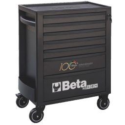 Servante RSC24 7 tiroirs edition 100ans 7 tiroirs entièrement amovibles Capacité de charge statique: 800 kg Plan de travail multifonction Serrure de sécurité centralisée frontale Jusqu’à 4 modules par tiroir 4 roues 125 mm ( 2 fixes – 2 pivotantes ) Porte flacon intégré Les accessoires suivants peuvent être ajoutés: Plan de travail en bois 2400 RSC24 / PL Panneau porte-outils perforé 2400 RSC24/PF Étagère pliante 2400 RSC24/MP Porte-documents 2400 RSC24 Support de rouleau de papier 2400 RSC24 Plan de travail renforcé et une large gamme d'accessoires dédiés