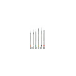 Tournevis électronique de précision fente 0.7mm
- long : 81mm - hrc 41+/-3