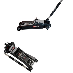 Cric hydraulique compact acier 2 t
Format compact et-léger, idéal pour le dépannage
Conforme à la norme santé et sécurité 2006/42/CE
Soupape de surcharge
Descente freinée
Mousse de protection sur le levier
4 roues polyuréthane résistantes aux hydrocarbures dont 2 directionnelles
Poignée de transport pratique
Capacité max. t : 2 t
Couleur : gris-noir
Dimensions : L.650 x l.224 x H.148 mm
Hauteur de levage maxi en mm : 380,0 mm
Hauteur de levage mini en mm : 80,0 mm
Poids : 14,00 kg