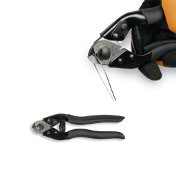 Coupe-câble pour câbles en acier
Excellente performance de coupe pour les câbles en acier jusqu'à 4 mm de diamètre
Caractéristiques :
-Poignée en PVC pour une prise en main ferme et confortable
-Ressort de rappel pour un contrôle précis et sûr de l'ouverture
-Système de fermeture