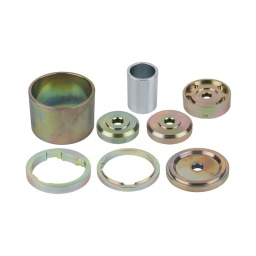 Outils pour le démontage des silent-blocs arrières - hyundai
- pour le montage et le démontage des silent-blocs sur l'essieu arrière
- utilisation avec vérin hydraulique
Vérin hydraulique conseille : 16 t (440.0005). 22 t (440.0010)
utilisation : hyundai santa fe 2006 - 2012
composition :
tube de pression
disque de pression
disque de démontage
disque de pression
disque de montage
bague de démontage
bague de démontage
tube de pression